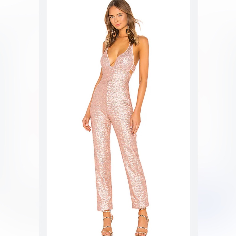 Sequin Pink Jumpsuit
